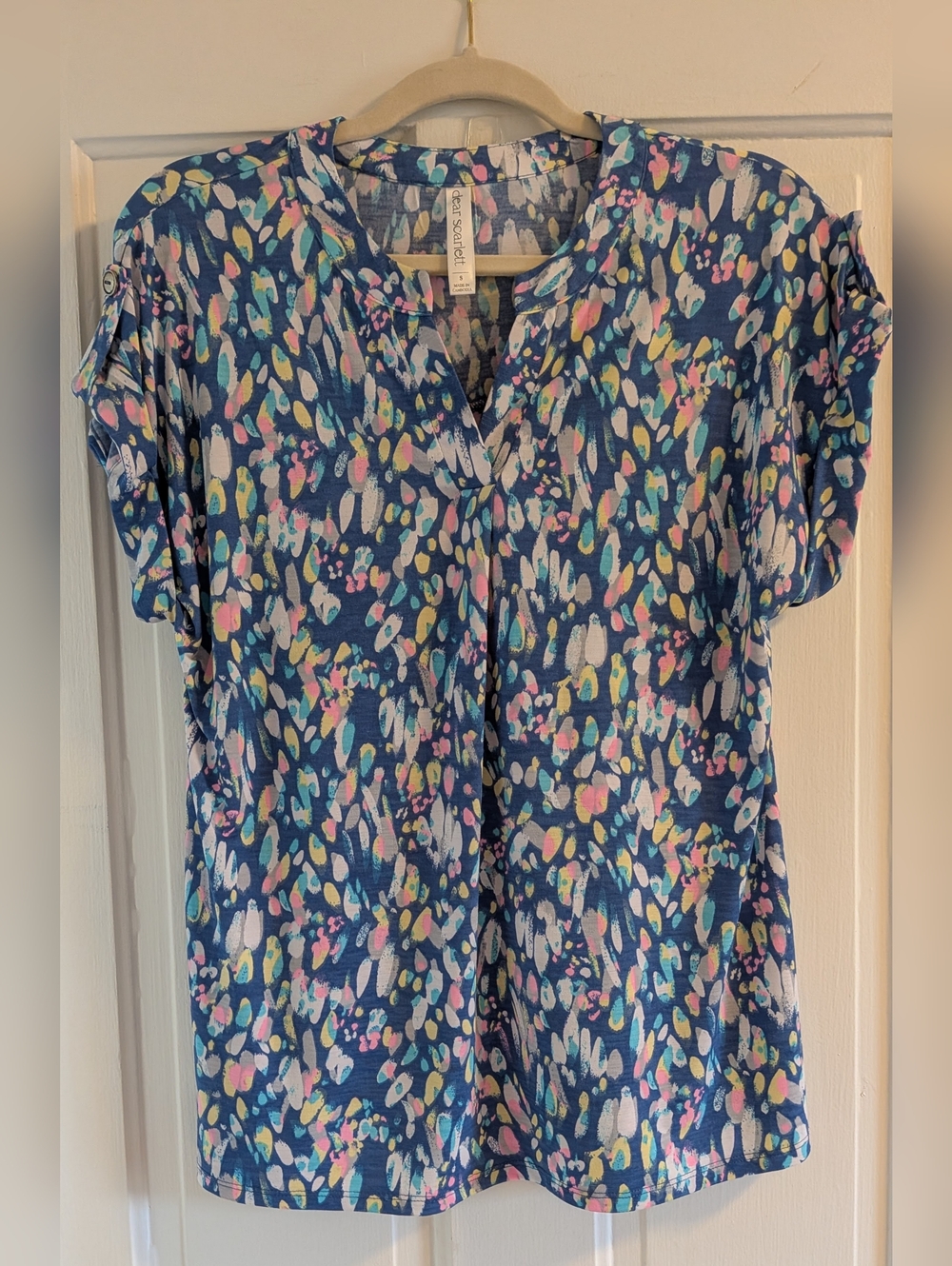 Dear Scarlett Short Sleeve Lizzy Top Like New